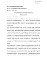 Keynote speech by Judge Alexandru Tanase