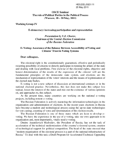 E&ndash;Voting: Assurance of the Balance Between Accessibility of Voting and Citizens' Trust in Voting Systems