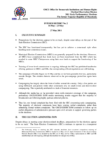 Former Yugoslav Republic of Macedonia, Early Parliamentary Elections, 5 June 2011: Interim Report No. 2