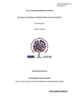 Closing remarks by Ambassador Janez Lenarcic