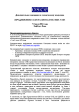 Supplementary Human Dimension Meeting on the Promotion of Pluralism in New Media: Information for Civil Society
