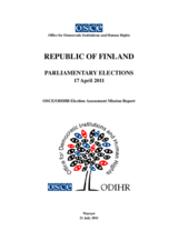 Finland, Parliamentary Elections, 17 April 2011: Final Election Assessment Mission Report