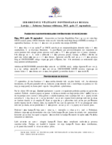 Latvija, Ārkārtas Saeimas vēlēšanas, 2011. gada 17. septembris: Paziņojums Par Provizoriskajiem Novērojumiem Un Secinājumiem