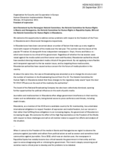 Freedom of expression in Macedonia and in Bosnia and Herzegovina