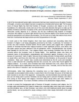 Christian Legal Centre Intervention: Session 2