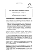 Freedom of association as guaranteed by the European Social Charter