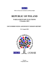 Poland, Parliamentary Elections, 9 October 2011: Needs Assessment Mission Report