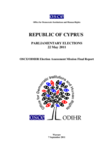 Cyprus, Parliamentary Elections, 22 May 2011: Final Report