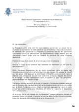 Right of Reply by Belgium