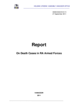 Report On Death Cases in RA Armed Forces