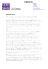 Press Release from Penal Reform International (PRI)