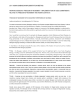 Freedom of Movement in the Occupied Territories of Georgia