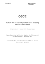 Migrants with Turkish Background in Germany and Political Participation