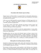 Presentation of the National Agency for Roma