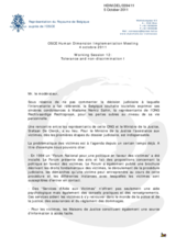 Right of Reply by Belgium