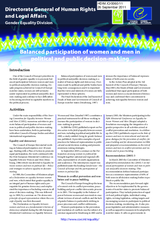 Balanced participation of women and men in political and public decision-making