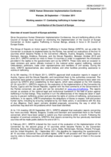 Overview of recent Council of Europe activities