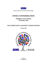 Switzerland, Federal Elections, 23 October 2011:  Needs Assessment Mission Report