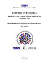 Bulgaria, Presidential and Municipal Elections, 23 October 2011: Needs Assessment Mission Report