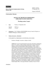 2011 HDIM journal, day 2: Tuesday, 27 September 