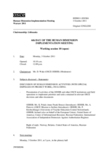 2011 HDIM journal, day 6: Monday,3 October 