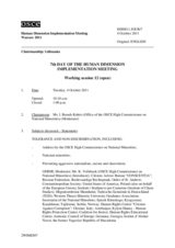 2011 HDIM journal, day 7: Tuesday, 4 October 