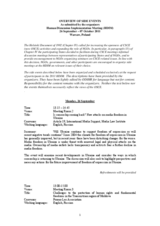 Human Dimension Implementation Meeting Warsaw, 26 September – 07 October 2011: Overview of Side Events