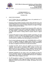 Kyrgyzstan, Presidential Elections, 30 October 2011: Interim Report No.2