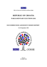 Croatia, Parliamentary Elections, 4 December 2011: Needs Assessment Mission Report
