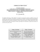 Supplementary Human Dimension Meeting on Prevention of Racism, Xenophobia and Hate Crimes through Educational and Awareness-Raising Initiatives: Overview of Side Events