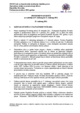 Hrvatska, Parlamentarni izbori 2011.godine: Privremeno izvješće