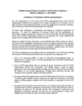 OSCE - Mediterranean Partner Countries’ Civil Society Conference, 4-5 December 2011: Final Recommendations