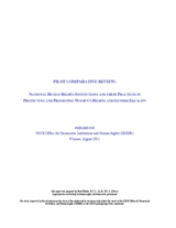 Pilot Comparative Review: National Human Rights Institutions and their Practices in Protecting and Promoting Women's Rights and Gender Equality
