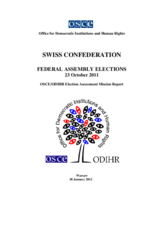 Switzerland, Federal Elections, 23 October 2011: Final Report