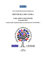 Croatia, Parliamentary Elections, 4 December 2011: Final Report (hr)