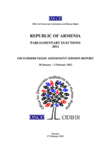 Armenia, Parliamentary Elections, 2012: Needs Assessment Mission Report