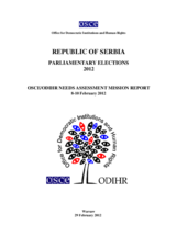 Serbia, Parliamentary Elections, 6 May 2012: Needs Assessment Mission Report