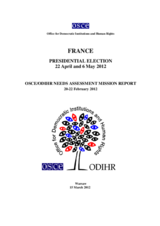 France, Presidential Election, 22 April and 6 May 2012: Needs Assessment Report