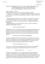 Side Event, Contribution by the Family Center