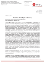 Fact Sheet on Roma Rights in Jeopardy