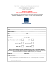 Human Dimension Seminar on Rule of Law Framework for Combating Trafficking in Human Beings, 14-16 May 2012: Novotel Centrum Hotel Booking Form