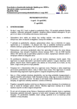 Serbia, Parliamentary and Early Presidential Elections, 6 May 2012: Interim Report (sr)