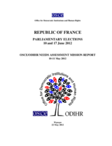 France, Parliamentary Elections, 10 and 17 June 2012: Needs Assessment Report
