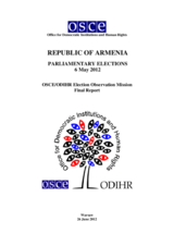 Armenia, Parliamentary Elections, 6 May 2012: Final Report