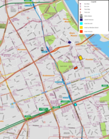 Human Dimension Implementation Meeting 2012: Map of Warsaw with Hotels