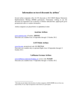 Human Dimension Implementation Meeting 2012: Travel Discounts by Airlines