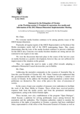 Information on freedom of media