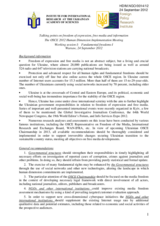 Talking points on freedom of expression, free media and information