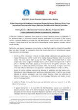 Current challenges to freedom of expression in Kazakhstan