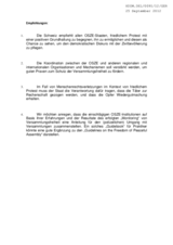 Recommendations from Switzerland